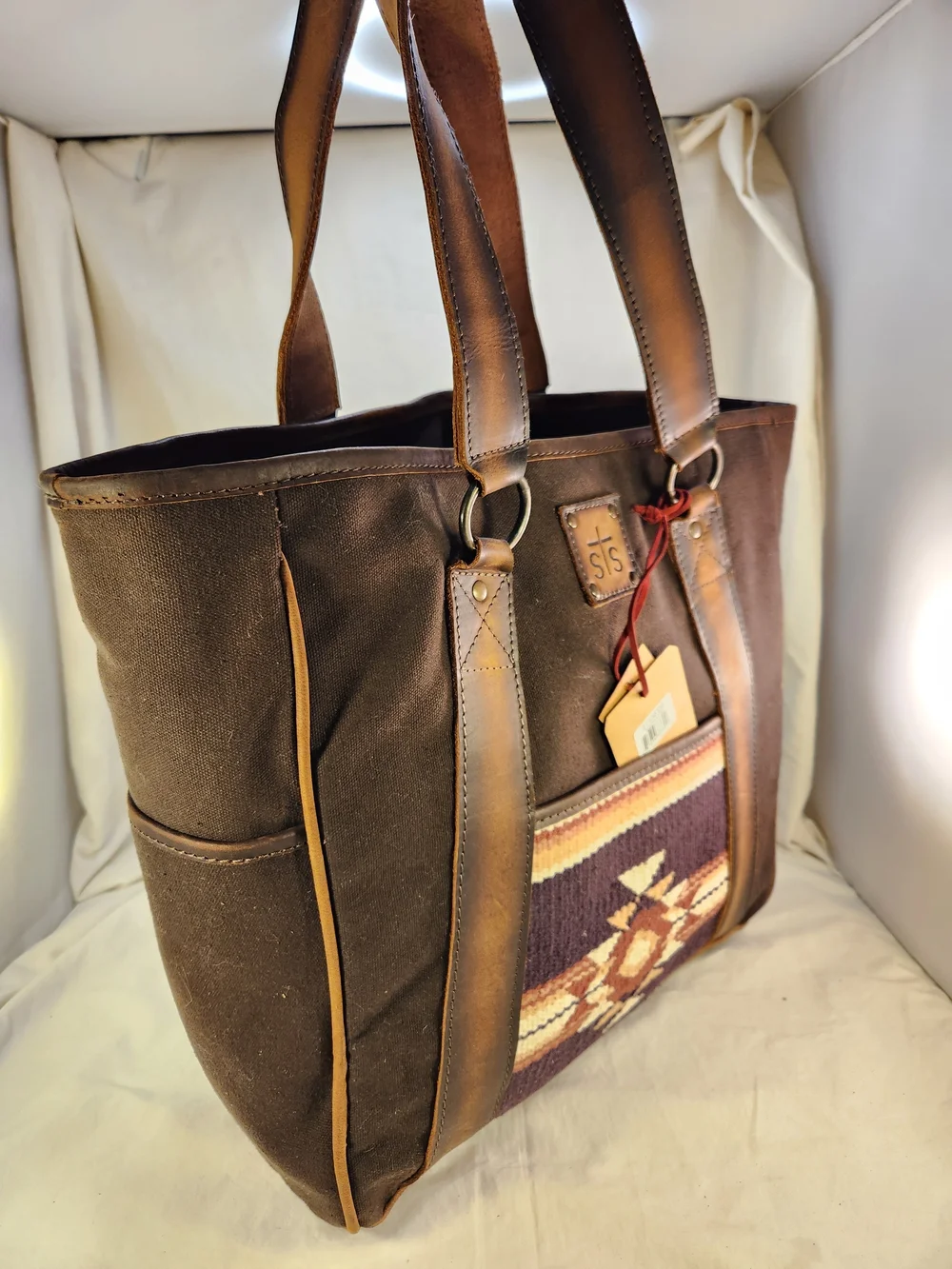 STS RANCHWEAR SERAPE COLLECTION TOTE PURSE CCW CONCEALED CARRY CANVAS LEATHER